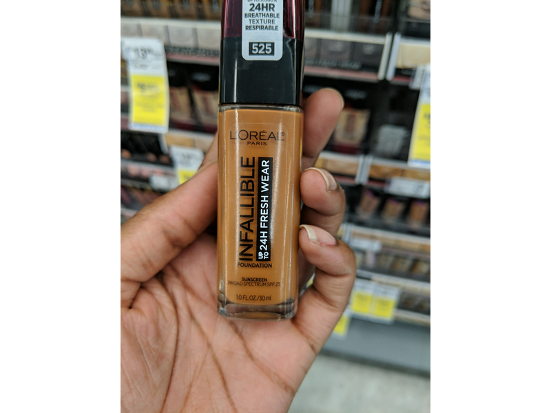 L'Oreal Paris Makeup Infallible Up to 24 Hour Fresh Wear Foundation, Deep Golden, 1 fl; Ounce