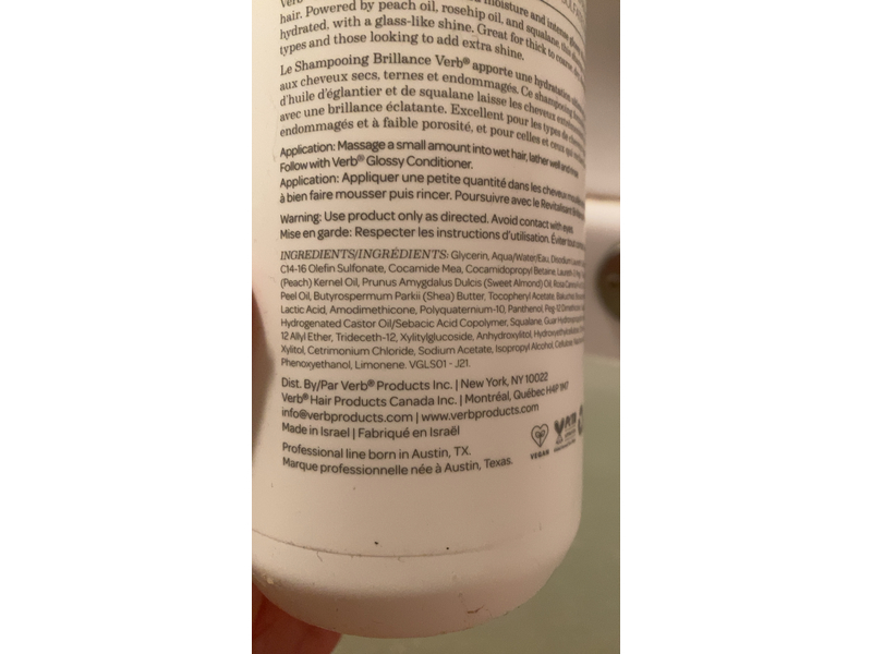 Verb Glossy Shampoo, 32 fl oz/946 mL
