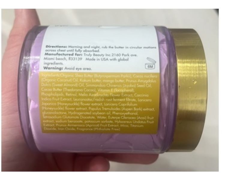 Truly Acai Your Boobies Boob Butter, Firm & Tighten, 2 fl oz/60 mL