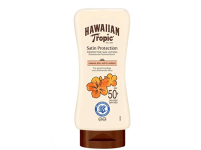 Hawaiian Tropic Satin Protection Sun Lotion, SPF 15, Medium, 180 mL