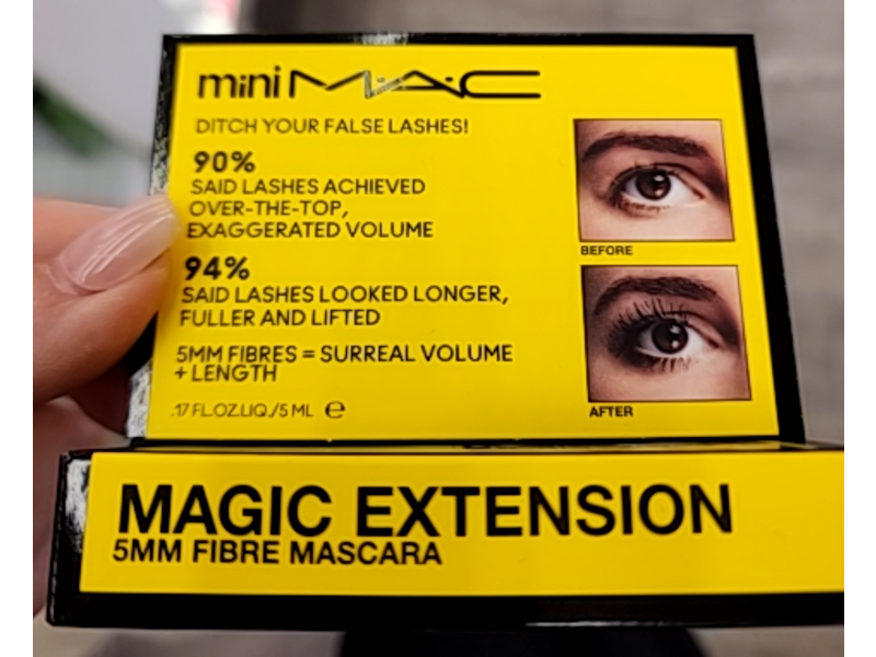 M.A.C Magic Extension Fibre Mascara, Extensive Black, 0.17 fl oz/5 mL