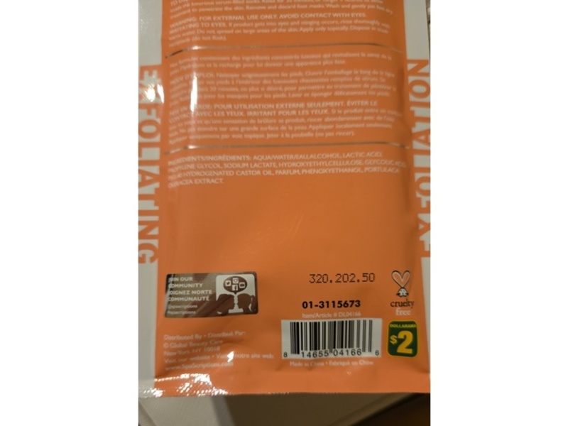 Spascriptions Exfoliating Foot Mask, 1 Pair