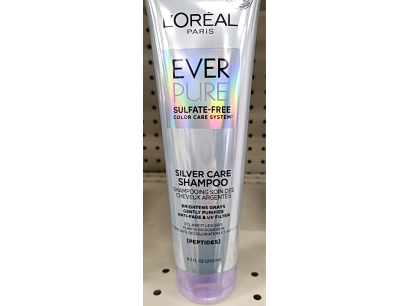 L'Oreal Paris EverPure Silver Care Shampoo, 8.5 fl oz/250 mL