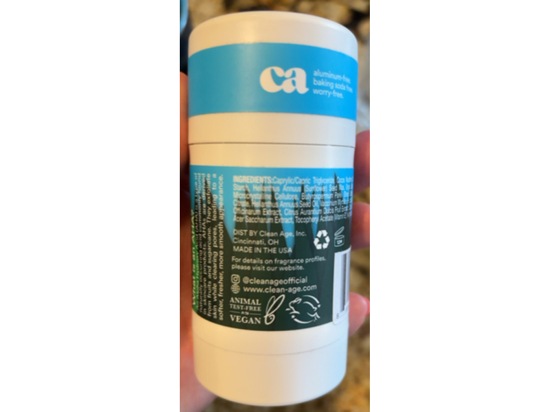 Clean Age Fresh AHA Deodorant, 2.25 oz/64g
