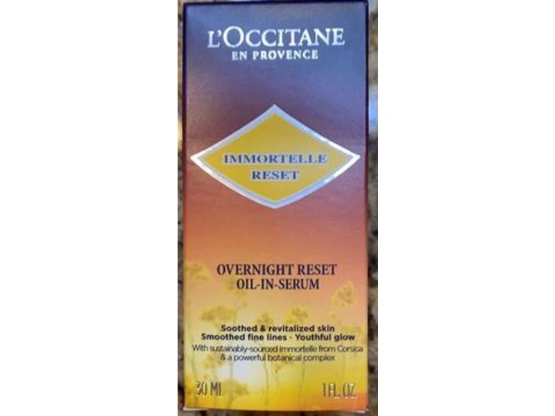 L'Occitane Immortelle Overnight Reset Oil-in-Serum, 1 fl oz/30 mL