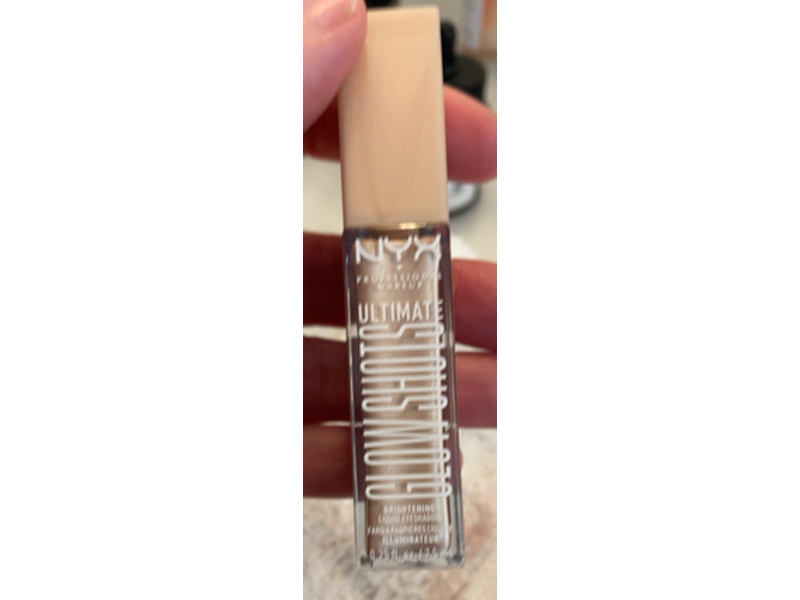 Nyx Professional Makeup Brightening Liquid Eyeshadow, Highkey Lychee, 0.25 fl oz/7.5 mL