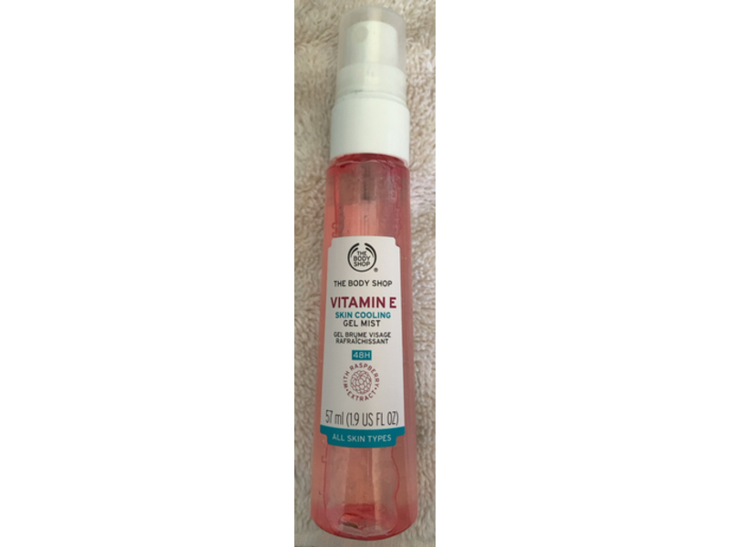 The Body Shop Skin Vitamin E Cooling Gel Mist, Raspberry Seed 1.9 fl oz/57 mL