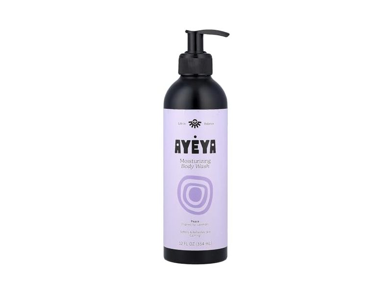Ayeya Moisturizing Body Wash, Peace Lavender, 12 fl oz/354 mL