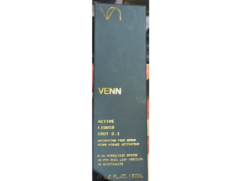 Venn Active Liquid Shot 0.1 Face Serum, 1.0 fl oz/30 mL