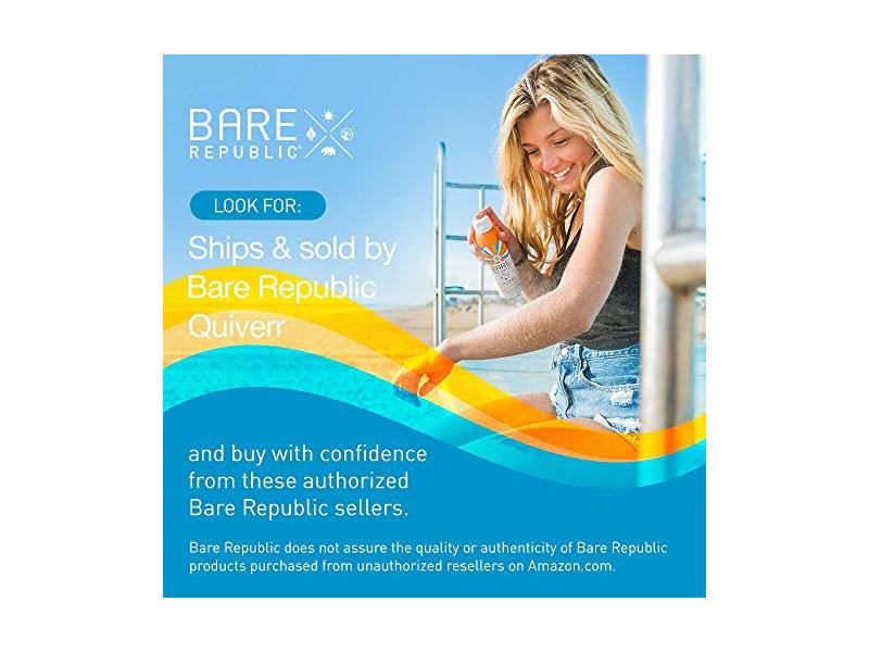 Bare Republic Clearscreen SPF50 Sunscreen Body Spray, 6 fl oz/177 mL