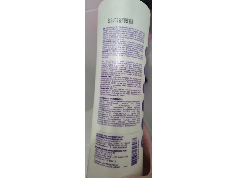 Divine Professional Anti-Frizz Rebuilder Conditioner, 33.8 fl oz/1 L