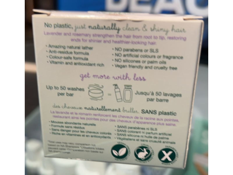 Nature's Aid Shampoo Bar, Lavender & Rosemary, 72 g, 2 Count