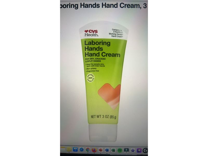CVS Health Laboring Hand Cream, 3 oz/85 g