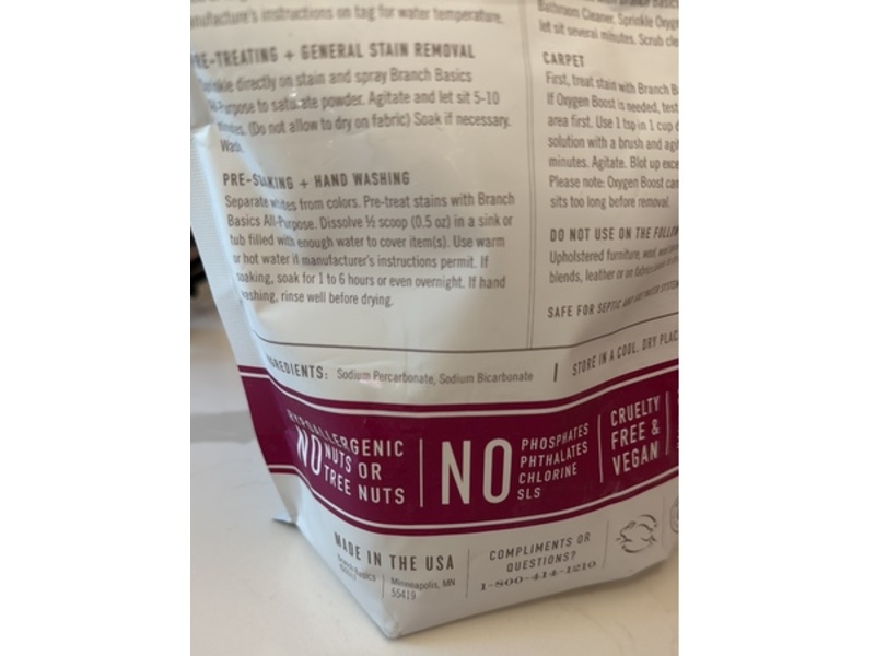 Branch Basics Oxygen Boost Stain Remover, 1.8 kg