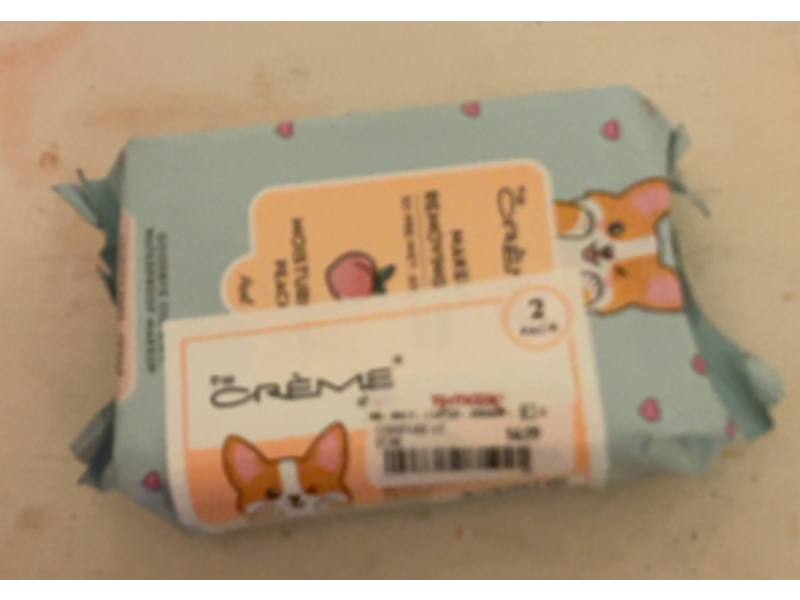 The Creme Shop Makeup Removing Wipes, Peach, 30 Count, Pack Of 2