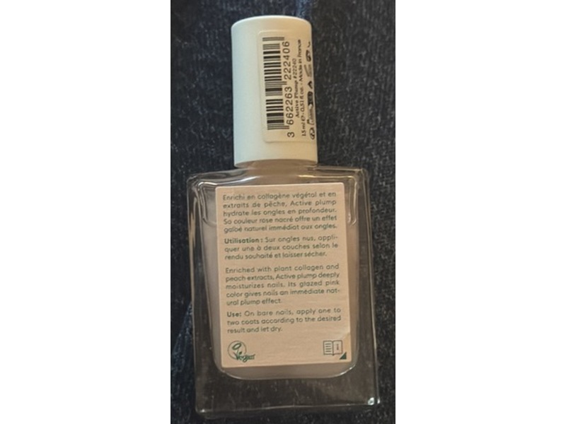 Manucurist Active Plump Nail Polish, Baby Pink Chubby, 15 mL