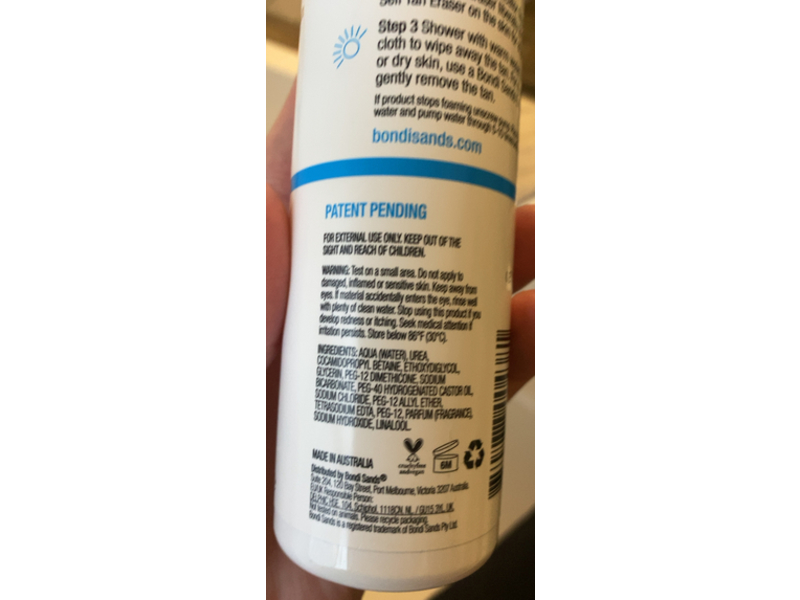 Bondi Sands Self Tan Eraser Gentle Foaming Cleanser, 6.76 fl oz/200 mL