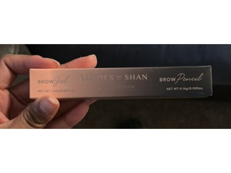 Shades by Shan Brow Pencil, Dark Brown Warm, 0.005 oz/0.16 g