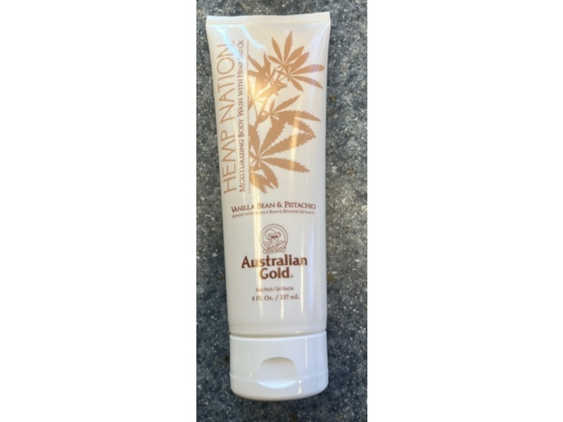 Australian Gold Hemp Nation Moisturizing Body Wash, Vanilla Bean & Pistachio, 8 fl oz/237 mL