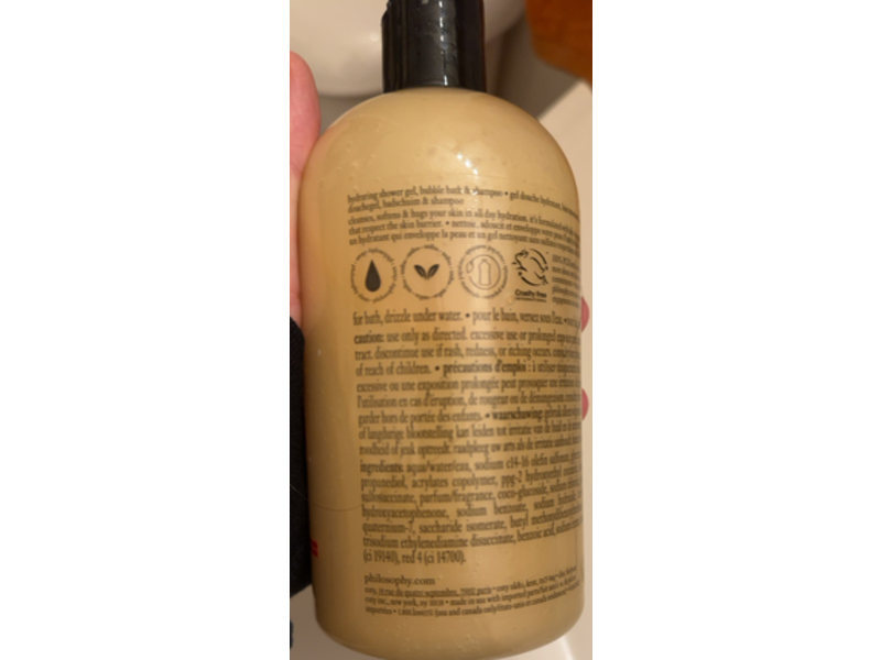 Philosophy Hydrating Shower Gel, Christmas Cookie, 16 fl oz/480 mL