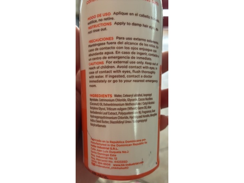 Onda Natural Leave-In Conditioner, Mango, 10 oz/290 mL