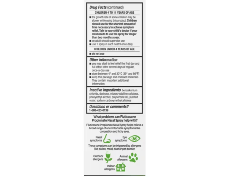 Topcare Health Allergy Relief Nasal Spray, 0.62 fl oz/18.2 mL