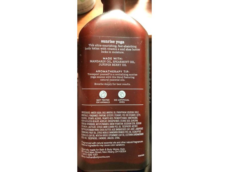 Bath & Body Works Sunrise Yoga Moisturizing Body Lotion, 6.5 fl oz/192 mL