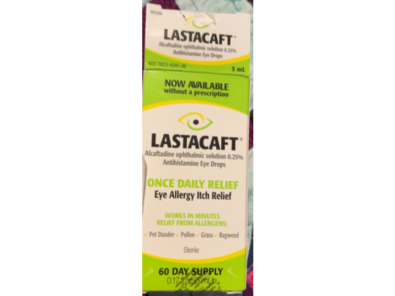 Lastacaft Once Daily Eye Allergy Itch Relief Drops, 0.17 fl oz/5 mL