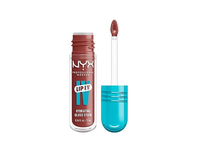 NYX Professional Makeup Lip IV Hydrating Gloss Serum, 02 Hydra Honey, 0.16 fl oz/ 5 mL