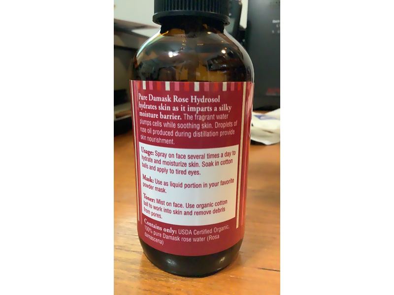 Shea Terra Moroccan Damask Rose Hydrosol Rose Water, 4 oz/138 mL