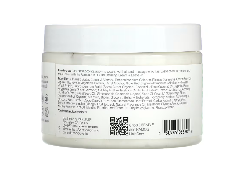 Derma E Ramos Curl Repair Deep Treatment, 10 oz/284 g