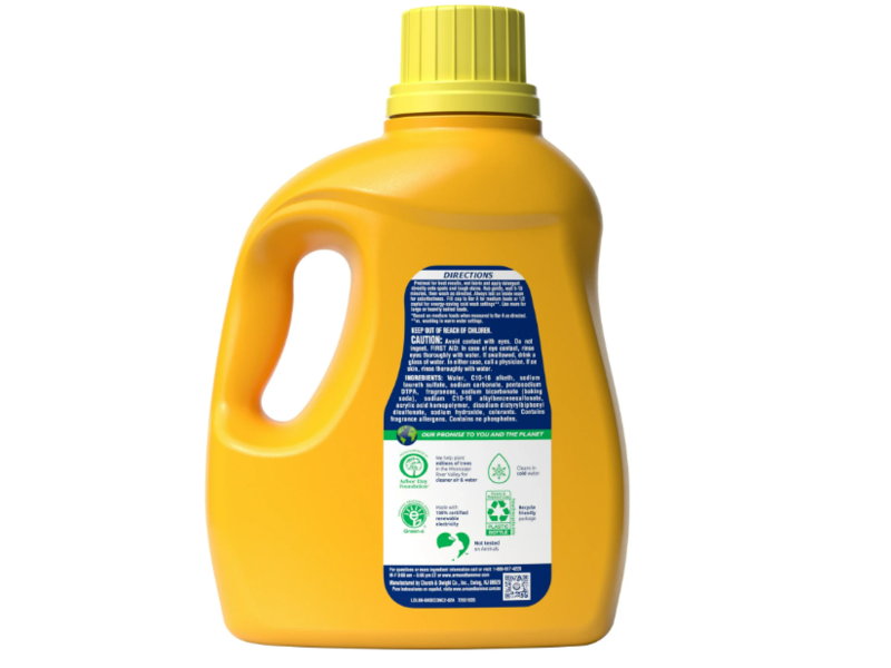 Arm & Hammer Powerfully Clean Liquid Laundry Detergent, Clean Burst, 105 Loads, 105 fl oz/3.10 L