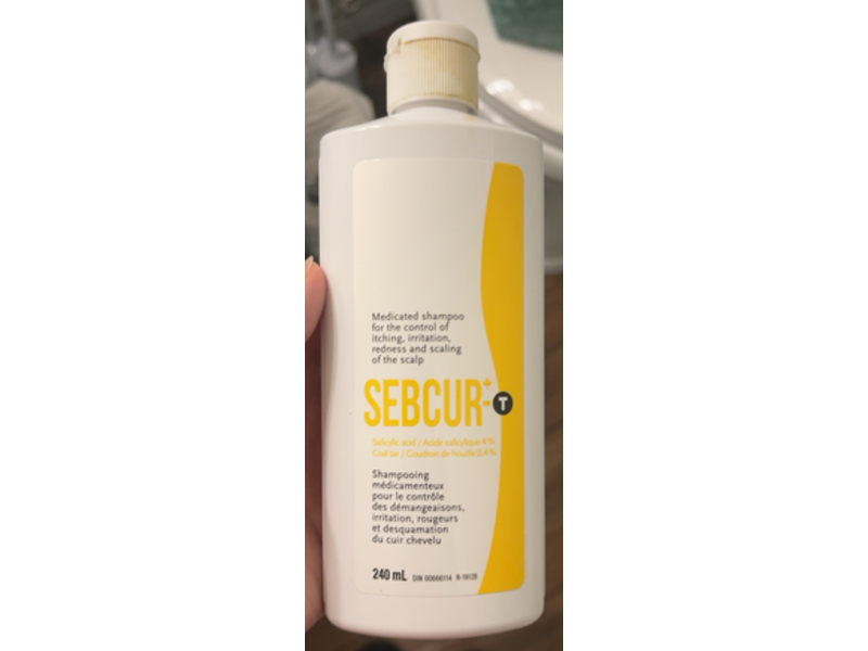 Sebcur T Medicated Shampoo, Salicylic Acid & Coal Tar, 240 mL