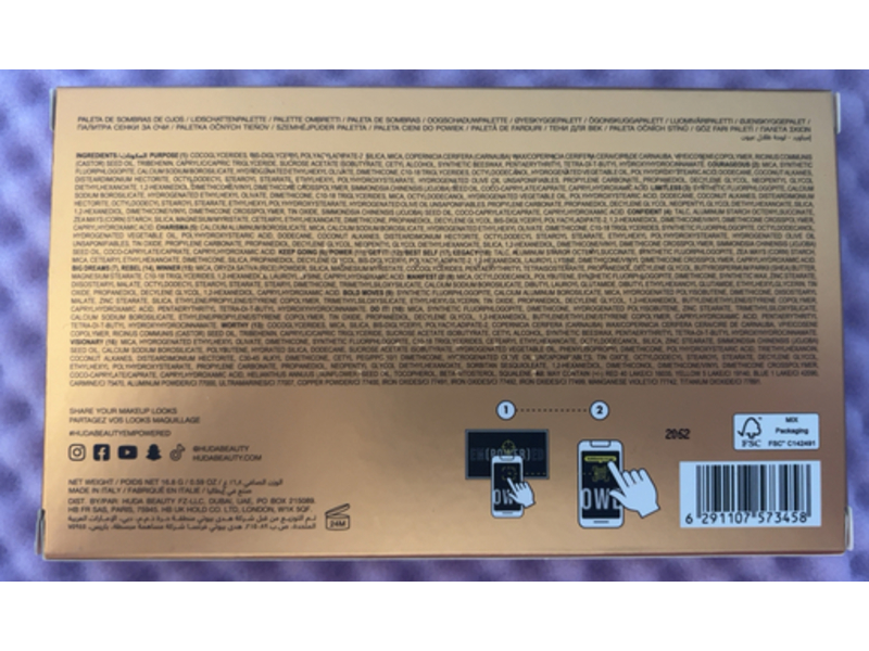 Huda Beauty Empowered Eyeshadow Palette, 0.59 oz/16.8 g