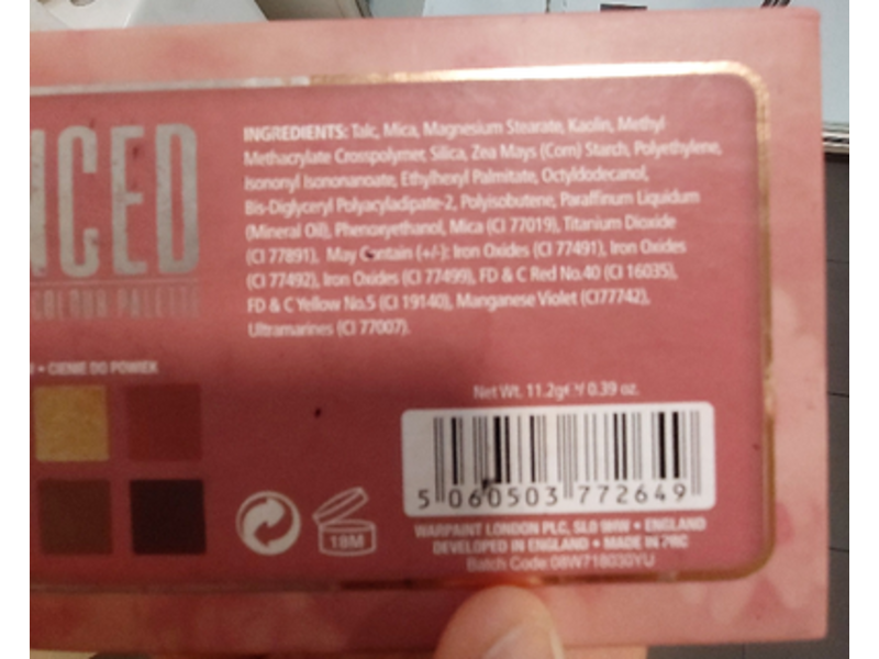 W7 Romanced Neutrals In Love Eye Colour Palette, 0.39 oz/11.2 g