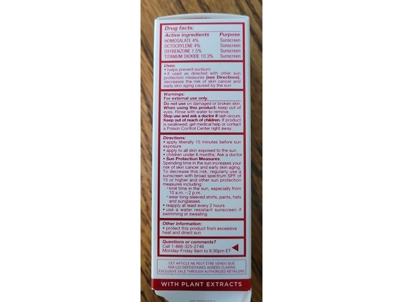 Clarins UV Plus Anti-Pollution Sunscreen Multi-Protection Tint, SPF 50, Deep, 1.7 fl oz/50 mL