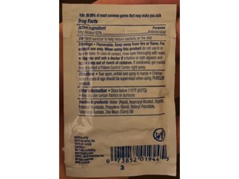 Purell Cottony Soft Hand Sanitizing Wipe, Pack Of 1000