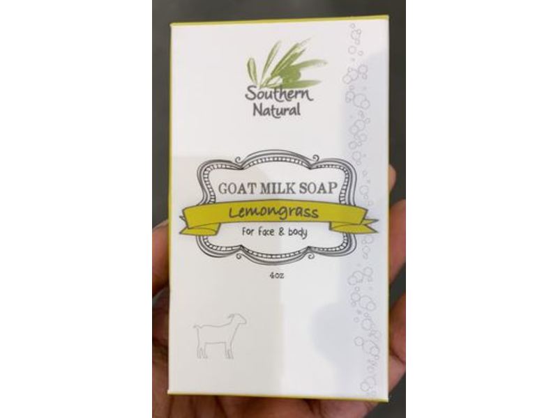 Southern Natural Goat Milk Soap, Face & Body, Lemongrass, 4 oz