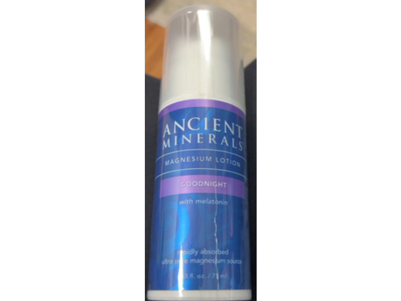 Ancient Minerals Magnesium Lotion, Goodnight night , 2.5 fl oz/75 mL