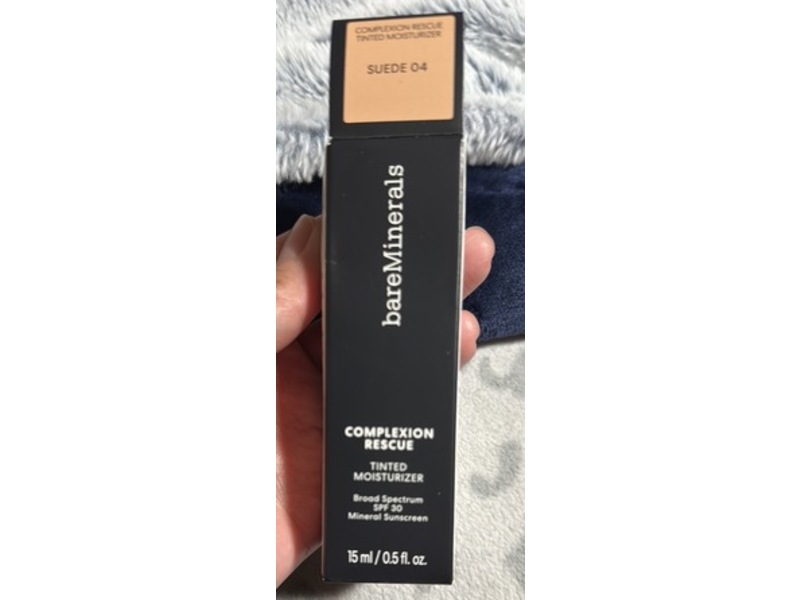 bareMinerals Complexion Rescue Tinted Moisturizer, Suede 04, SPF 30, 0.5 fl oz/15 mL