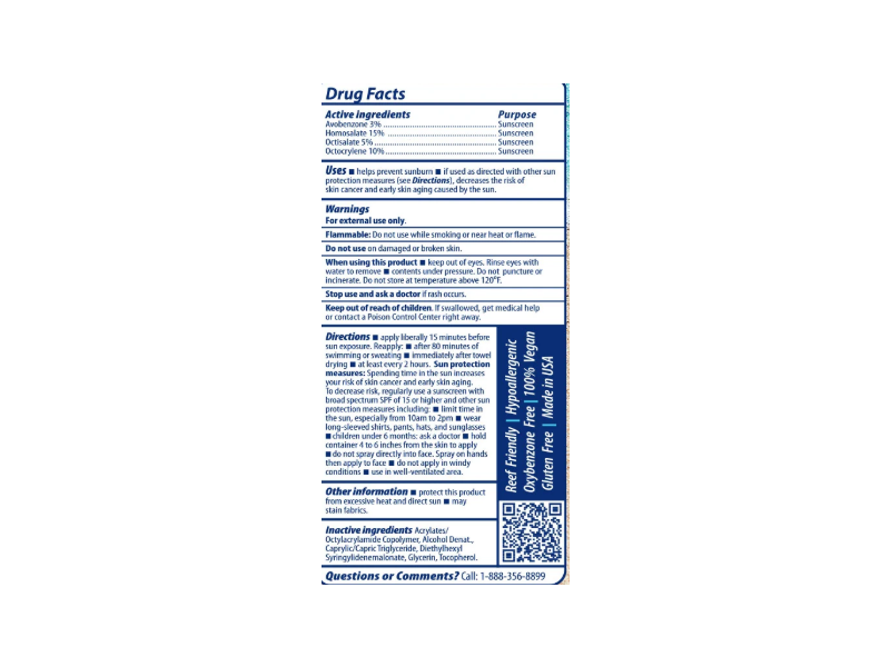 Coral Isles Sunscreen Spray, SPF 30, 6 oz/170 g, Pack Of 3