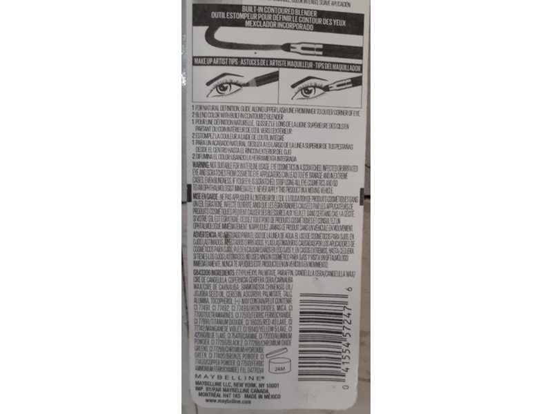 Maybelline New York Line Express Eyeliner, Ebony Black, 0.35 oz/1 g