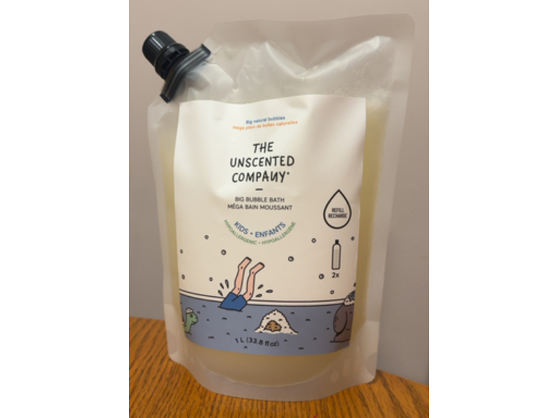 The Unscented Company Big Bubble Bath, 33.8 fl oz/1 L