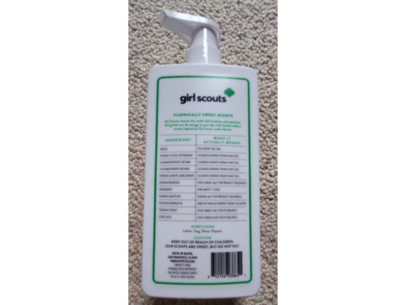 Native Girl Scouts Volumizing Shampoo, Thin Mints, 16.5 fl oz/487 mL