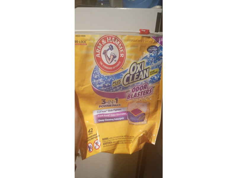 Arm & Hammer Plus OxiClean Odor Blasters 3-in-1 Power Paks, 42 paks