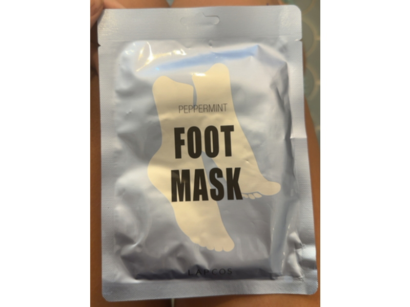 Lapcos Foot Mask, Peppermint, Pack Of 5
