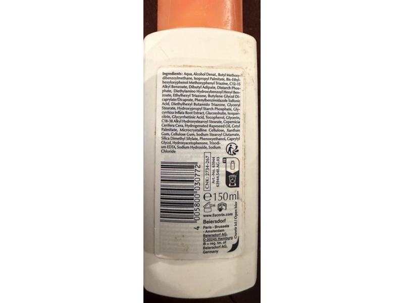 Eucerin Sun Protection Lab Protect Cream-Gel, SPF 50,150 mL