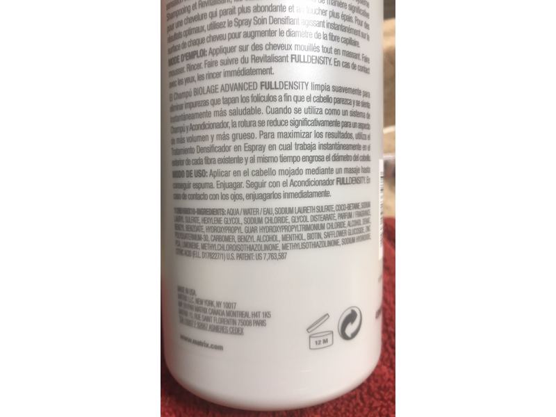 Matrix Biolage Advanced Full Density Shampoo, 33.8 fl oz/1 L