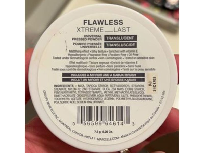 Marcelle Flawless Xtreme Last Universal Powder, 0.26 oz/7.5 g