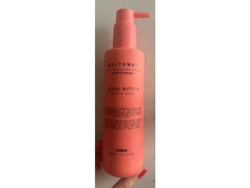 Wakse Meltoway Hair Dissolving Cream, Guava Butter, 6.7 fl oz/200 mL